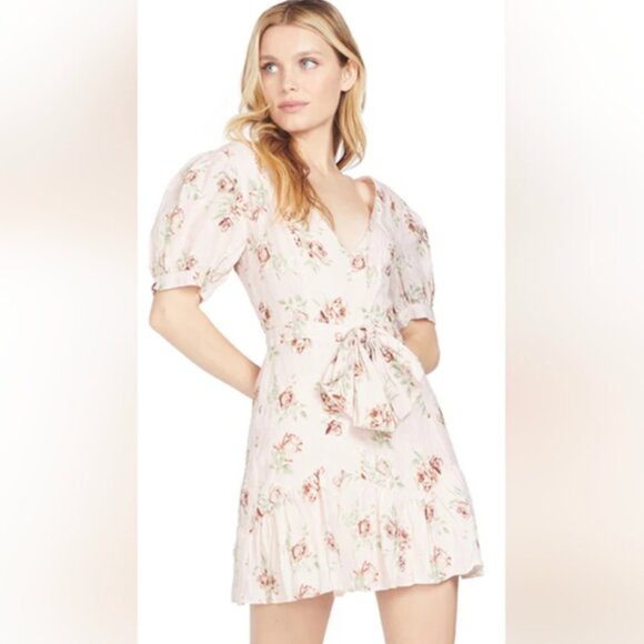 LoveShackFancy Dresses & Skirts - Loveshackfancy Lena Cream linen bow reversible dress vintage floral